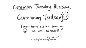 An engaging graphic illustrating common questions about Tuesday blessings with icons and cheerful colors