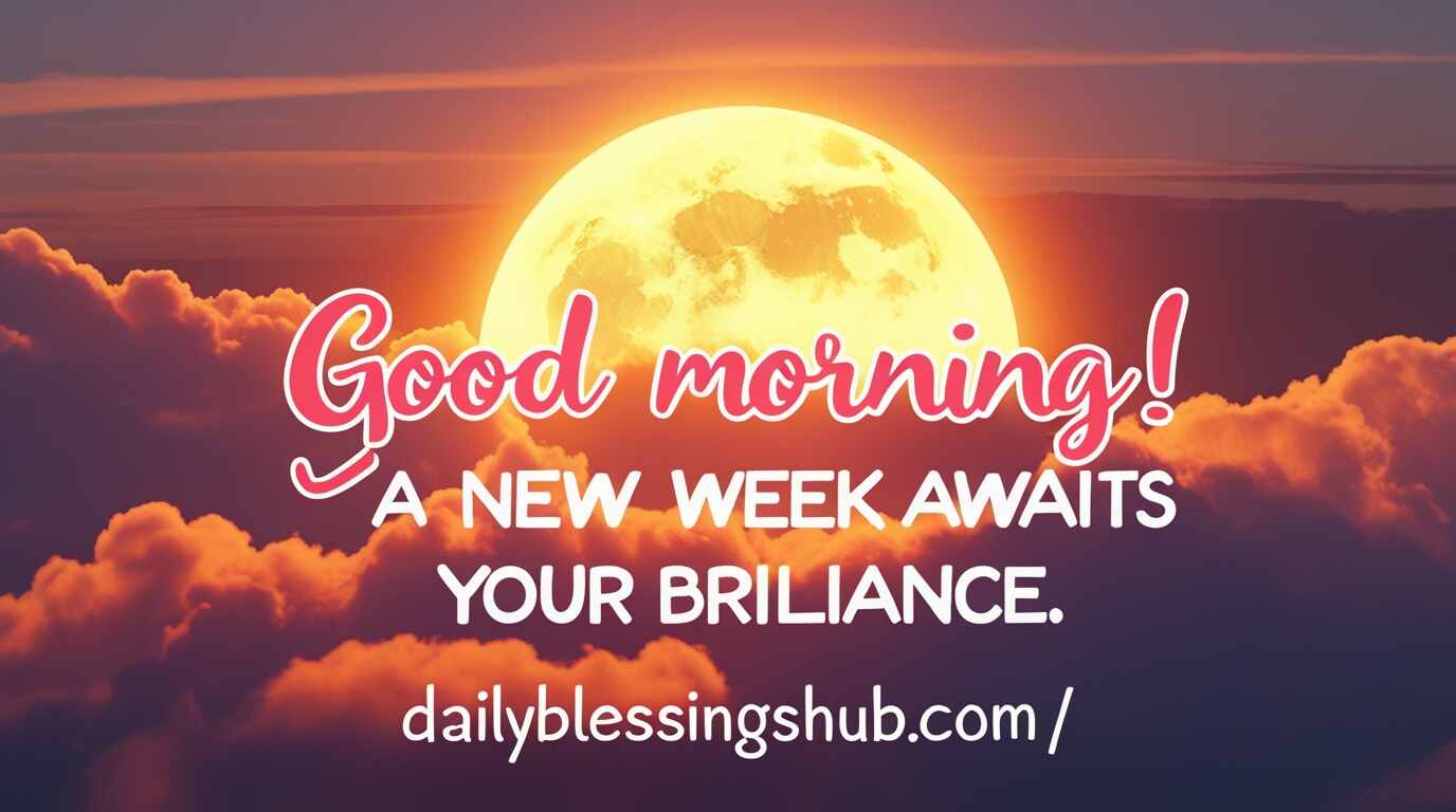 good morning monday blessings