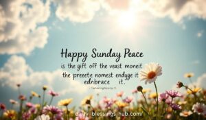 Happy Sunday Peace is the gift