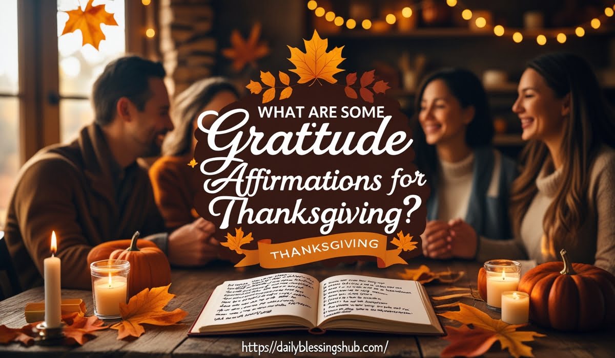 What Are Some Gratitude Affirmations for Thanksgiving