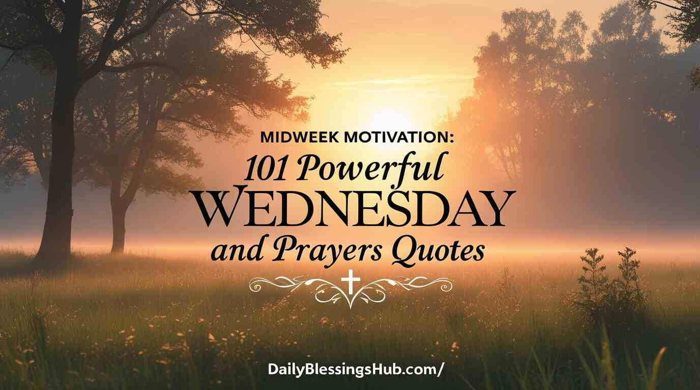 wednesday blessings and prayers