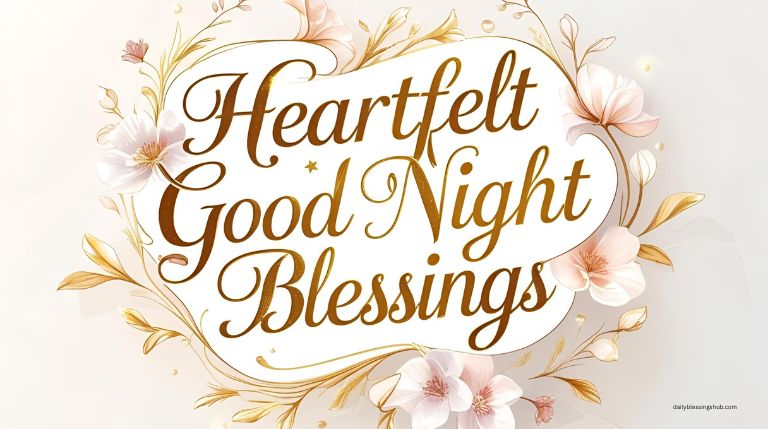 Heartfelt Good Night Blessings