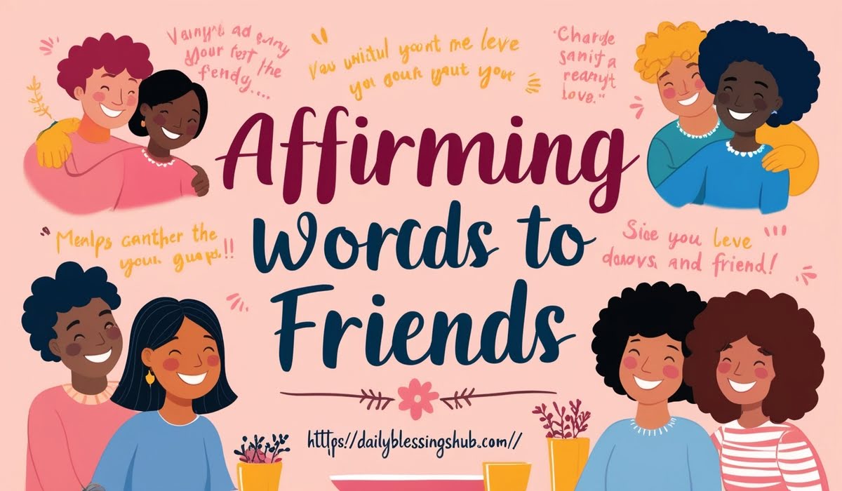 Affirming Words to Friends