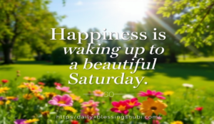 Inspiration Happy Saturday Quote