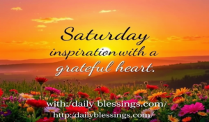 Saturday Inspiration 1