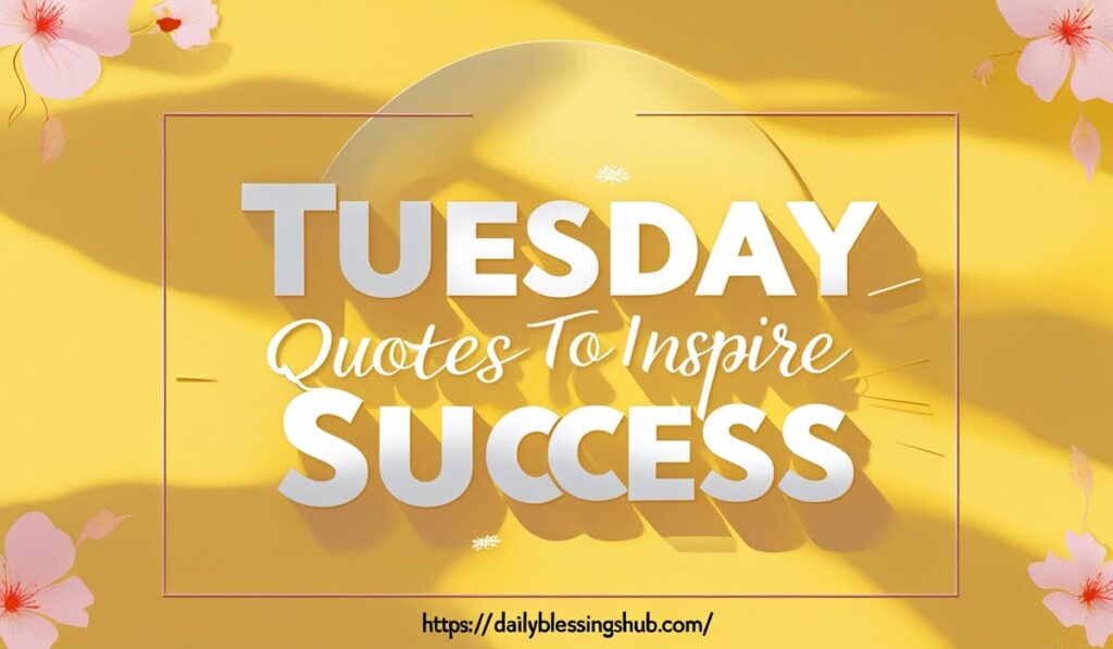 Tuesday Quotes to Inspire Success