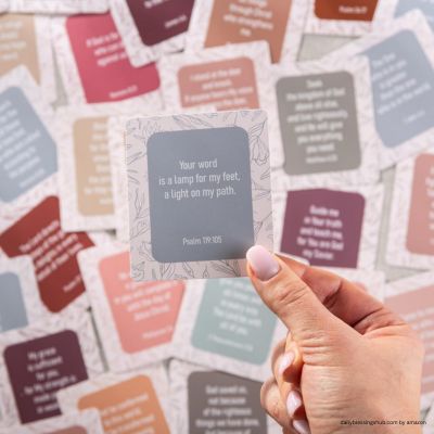 affirmation of faith DIVERSEBEE Bible Verse Cards, 60 Unique, Assorted Mini Scripture Encouragement Motivational Inspirational Prayer Cards, Christian Bible Gifts (Delicate)