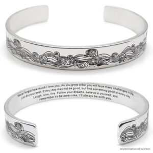 Dczosily Inspirational Bracelets for Women Stainless Steel. blessing bracelet