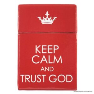 affirmation of faith Keep Calm & Trust God, Inspirational Scripture Cards to Keep or Share
