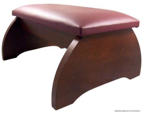 Religious Gifts Maple Hardwood Personal Bed Time Prayer Kneeler, 8 Inch (Walnut Stain). prayer stations seats for sale
