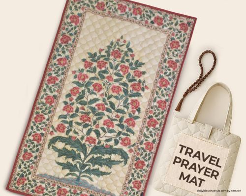 The Linen Company Prayer Mat - Thickly Padded & Foldable Travel Prayer Mat - Ideal for Home, Office & Mosque Use - Portable & Machine Washable with Modern Design. prayer stations seats for sale